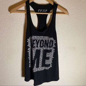 C.E.O Apparel Workout Razor back Top Size:S